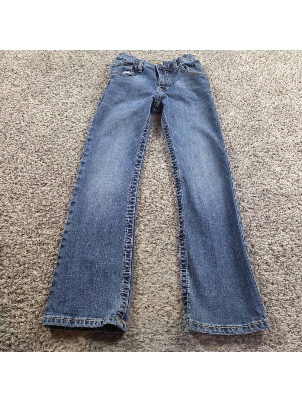 Wrangler 20X Jeans Boys 12 Bootcut Denim Dark Wash Read* - Picture 1 of 9